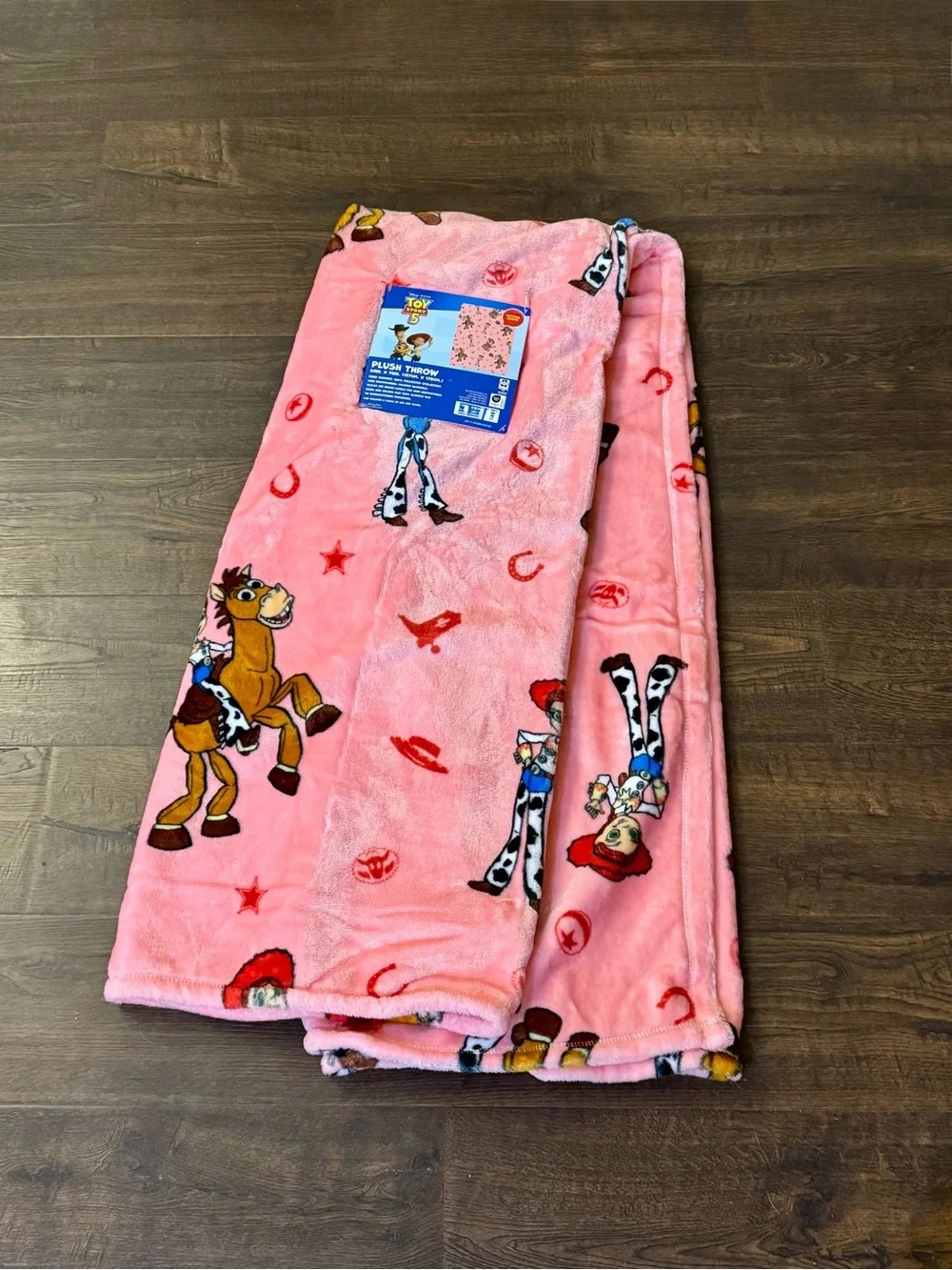 Toy Story Jessie Pink Plush Throw Blanket